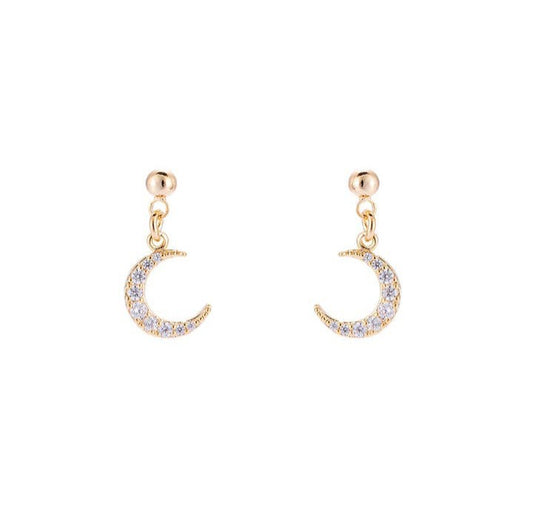 moon earrings ireland 14k gold plated