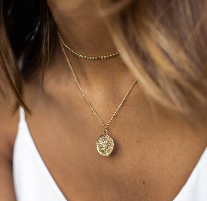 18k Gold Plated Choker Necklace - Tiny Coin Style – the rocks room - gold  jewellery ireland