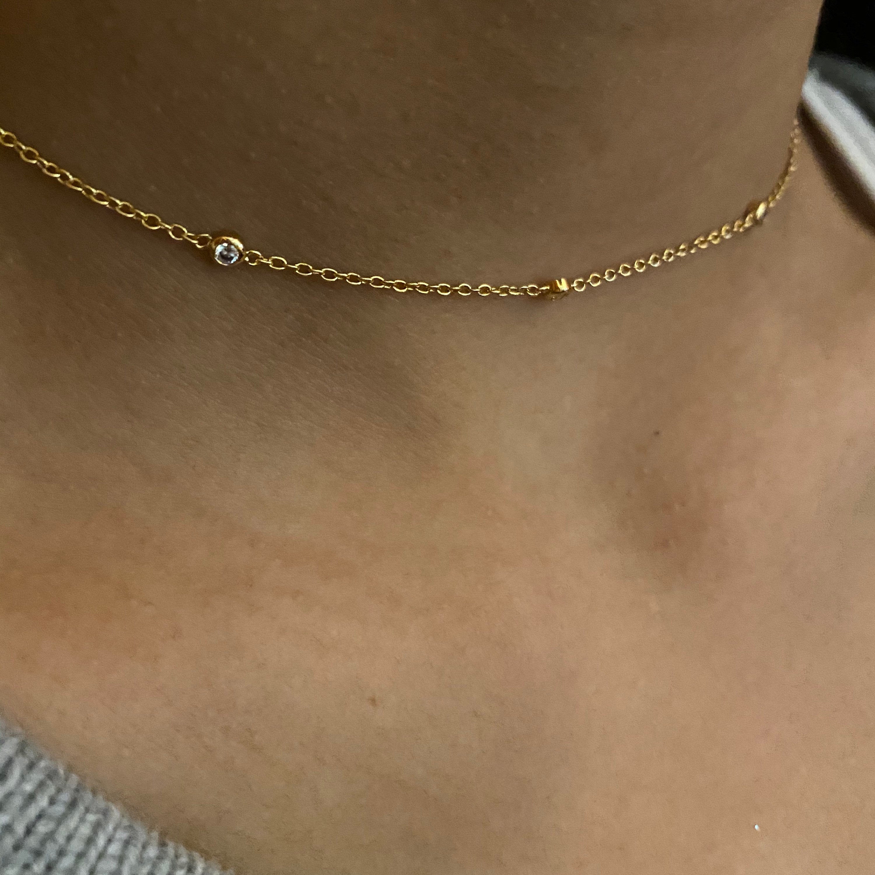 18 karat deals gold choker necklace