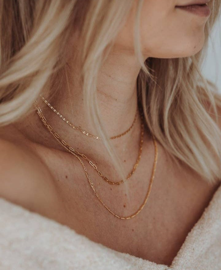 Gold choker chain necklace layered chain necklace gold stacking necklaces gold ireland jewellery multi layer necklace gold