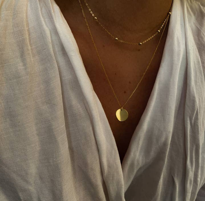 How to layer necklaces gold necklace aesthetic layered necklaces gold layering necklaces layered necklaces gold necklace layering layered necklaces aesthetic gold jewellery Ireland jewellery online ireland   necklace Double layer necklaces choker gold chain gold chain for women